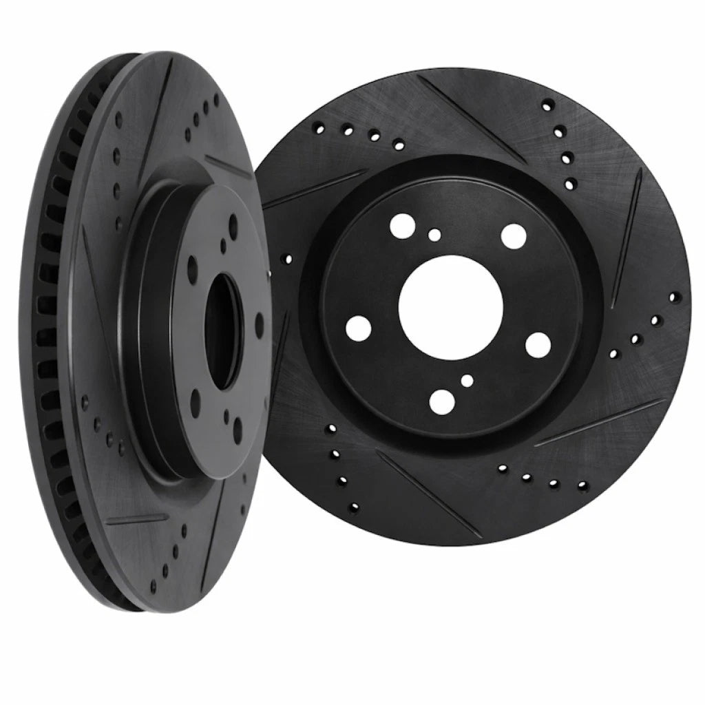 Rotor Set for BMW 525xi/530xi (2006–2007) ALX-PAU-DF-8002-31026-CLA2, Drilled & Slotted