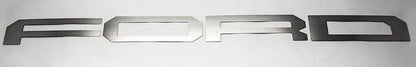 Tailgate Letter Inserts Replacement for 2017 2018 Ford F150 Raptor (Brushed Stainless)