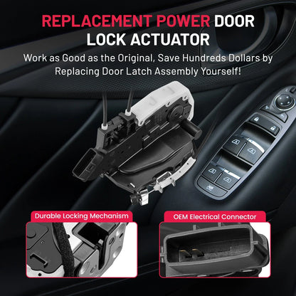 Rear Left Door Lock Actuator for Nissan Versa (2012–2019) 1.6L, Power Locks