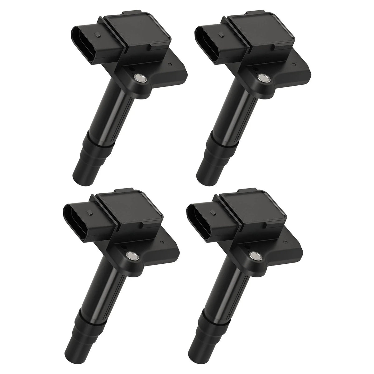 Set of 4 Ignition Coils for VW Audi 1.8L 4.2L (1999–2004) 06B905115B Black