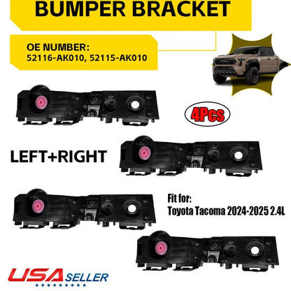 Set of 2 Front Bumper Support Brackets for Toyota Tacoma 24-25