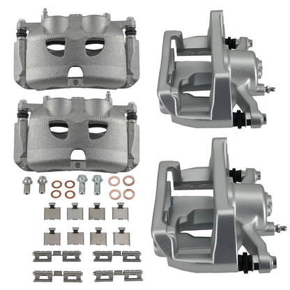 Set of 4 Brake Calipers for Ford F-150 LOBO (2012–2016) with Bracket