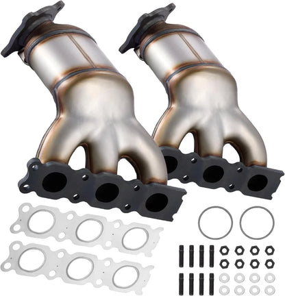 2x Catalytic Converter for Volvo S80 2007–2010, XC60 2010–2010 (3.2L)