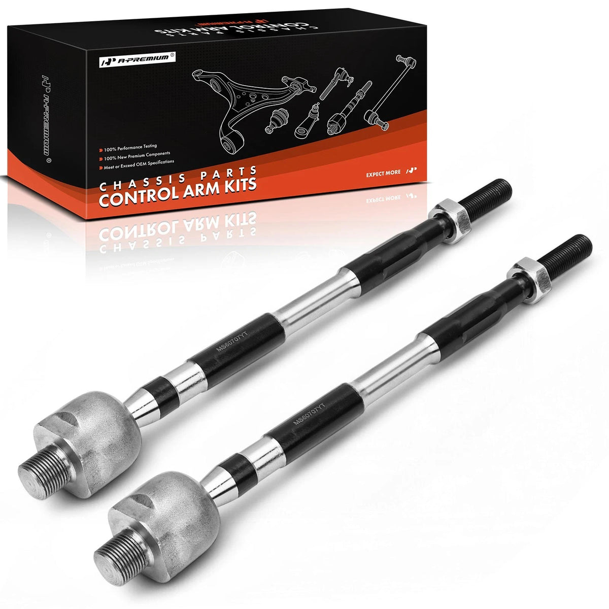2X Front Inner Tie Rod End for Honda Ridgeline (2006–2014) EV800103