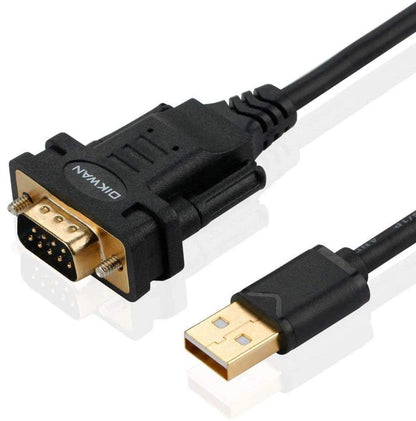 USB to RS232 DB9 Serial Cable Male Converter Adapter 10FT