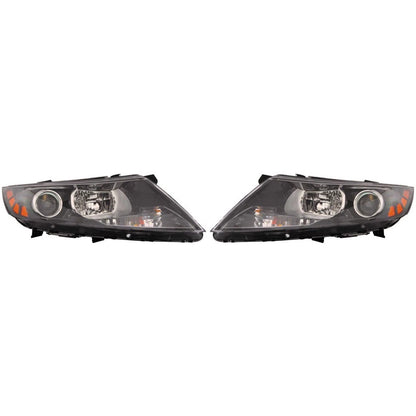 Headlight Assembly Pair for KIA Optima (2012–2013) PLX-M0-323-1135L-ACN2-CL360A1, KI2502157, KI2503157