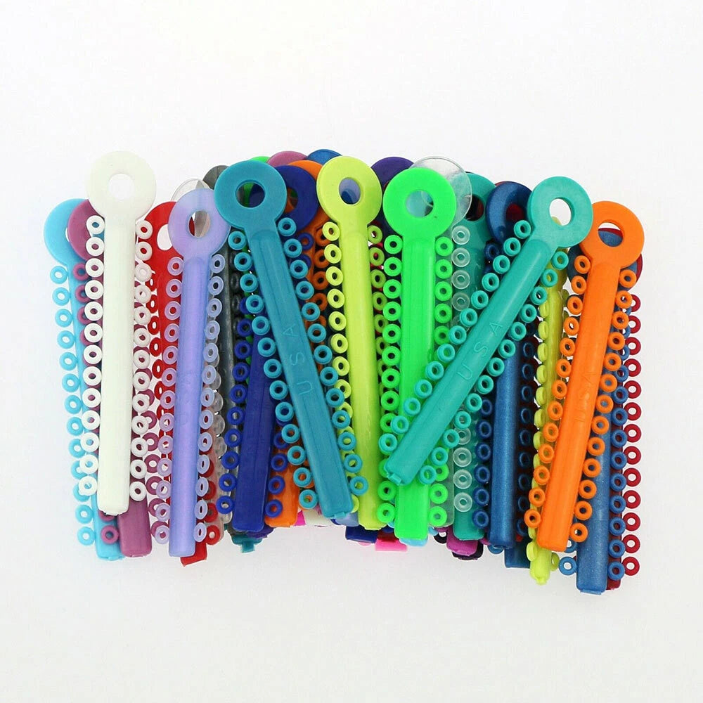 2X Elastic Rubber Bands for Dental Braces (Orthodontic Ties)
