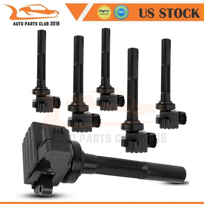 Set of 6 Ignition Coils for Isuzu Vehicross Trooper Acura SLX V6 (1998–2001)