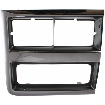 Headlight Bezel for Chevy Blazer (1990–1991) | Chrome | LLX-GM2513162-CL360A70, GM2513162