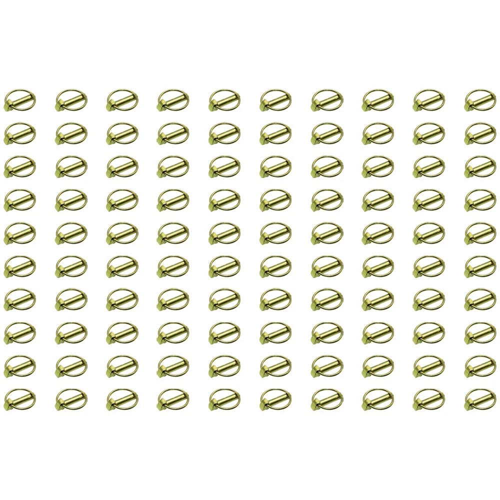 Set of 100 Linch Pins for Tractor Three Point Attachment 7/16