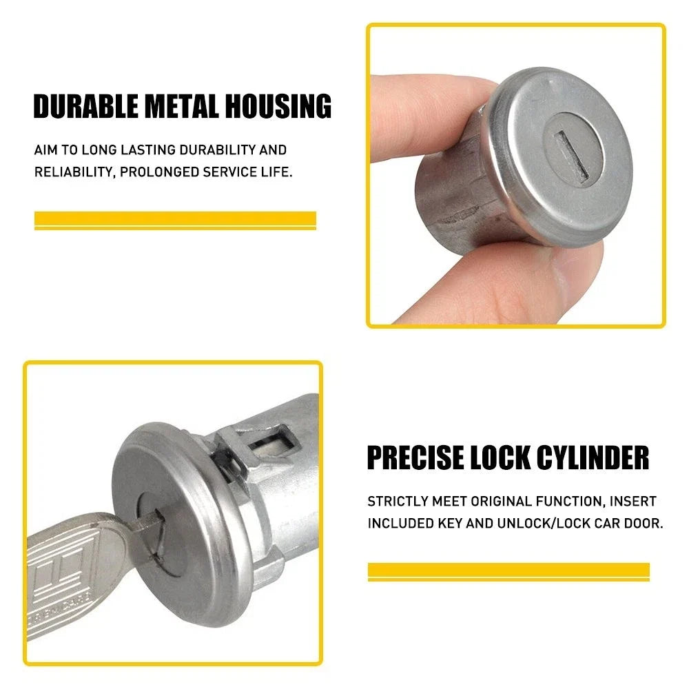 Door Lock Cylinder with Keys for Chevy Truck C10 C20 C30 1500 SUV (PY)
