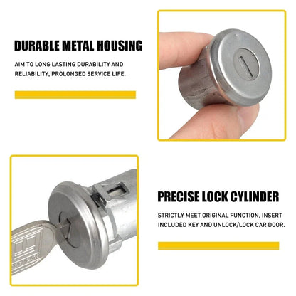 Door Lock Cylinder with Keys for Chevy Truck C10 C20 C30 1500 SUV (PY)