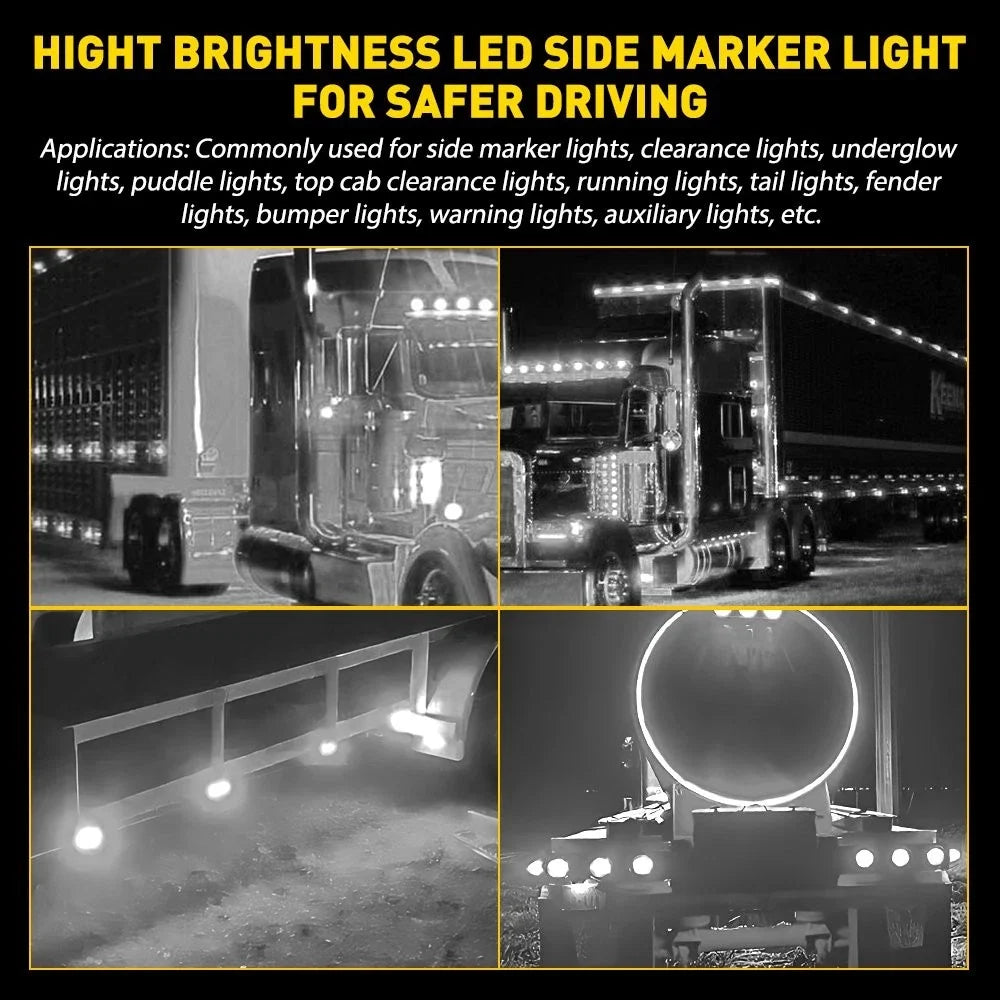 10X LED Side Marker Turn Signal Lamp for Truck Trailer (EPY)