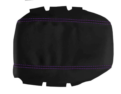 Leather Console Lid Armrest Cover for Nissan 300ZX Z32 (1990–1996) Purple Stitch