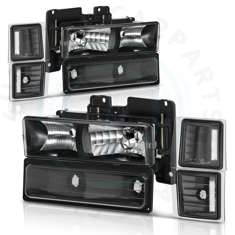 Headlight Assembly Set for Chevy Silverado (1994–1998)
