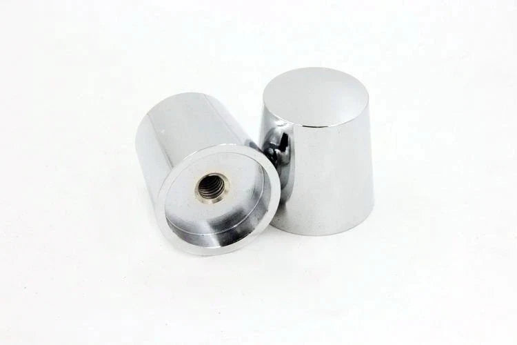 Billet Chrome Handle Bar Ends for Suzuki GSXR 1000, Yamaha R1, R6 (2000–2023)