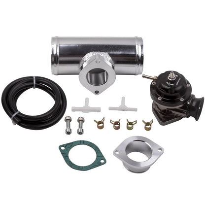 RS Blow Off Valve with 2.5" Aluminum Flange Pipe Adapter Kit for Universal