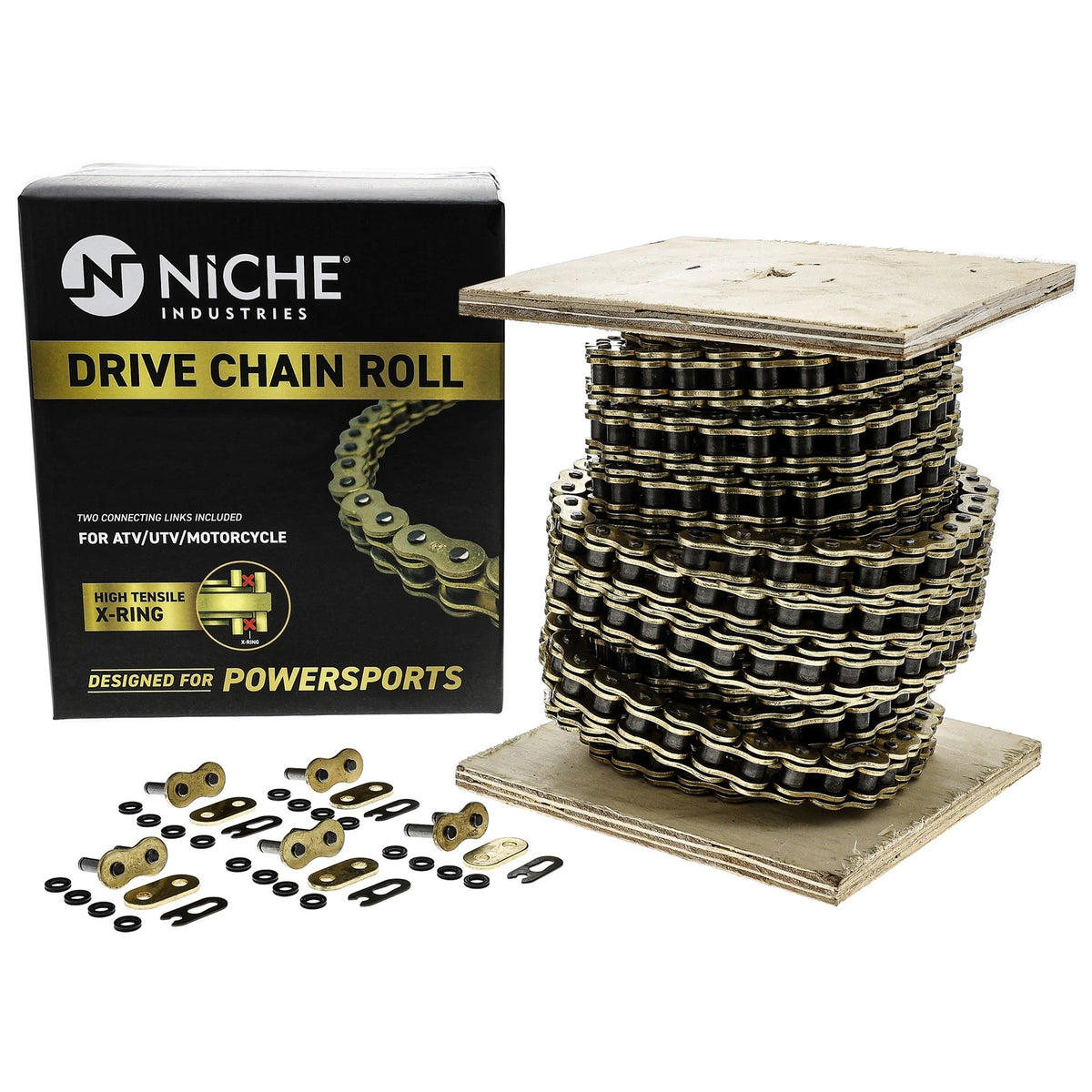 Set of 5 Connecting Links for NICHE 525 Motorcycle X-Ring Drive Chain (519-CDC2237R)