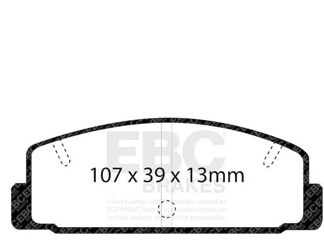 Rear Brake Pad Set for Mazda RX7 (1984–1995) JB186GQ