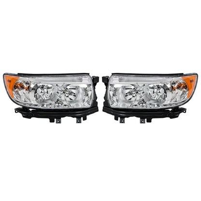 Set of 2 Clear Halogen Projector Headlights for Subaru Forester (2006–2008)