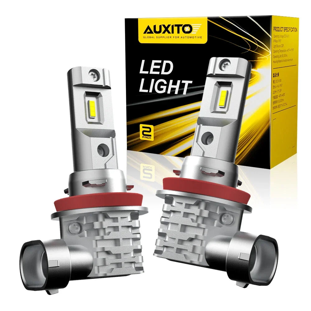 AUXITO H11 LED Headlight Low Beam Bulb Canbus Kit (30000LM, 6000K)