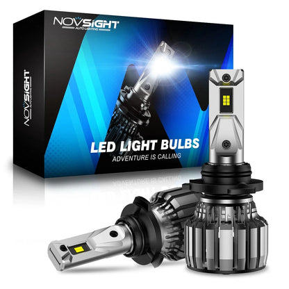 2X 9006 LED Headlight Bulbs for NOVSIGHT (13000LM, Hi/Low Beam)