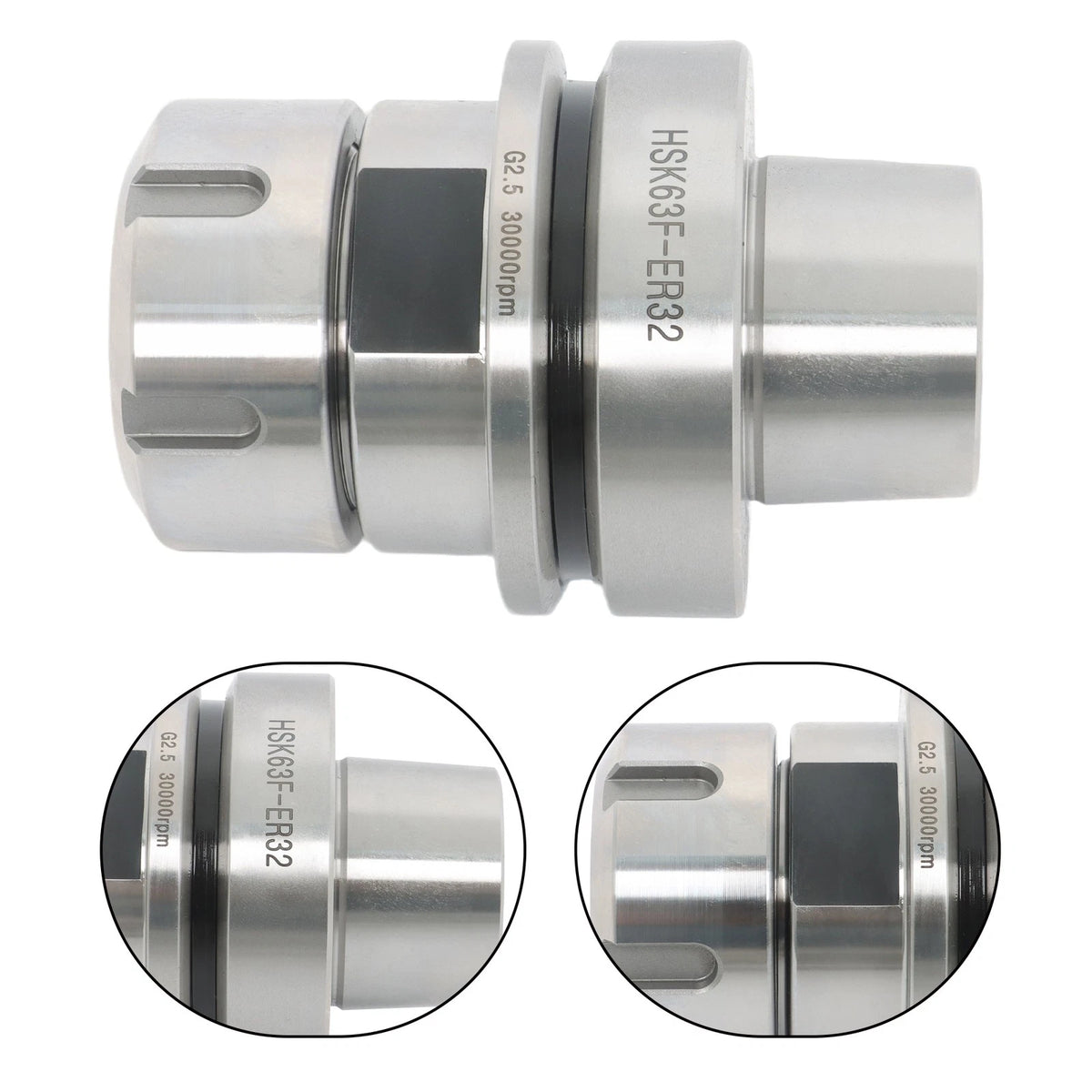 Tool Holder HSK 63F ER32 Short Style P/N H30-FS-S G2.5 24000RPM