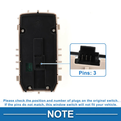 Power Window Switch for Mercedes-Benz S550 (2007–2018) No. 2229050009