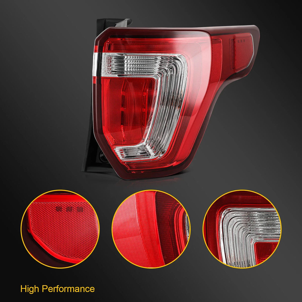 Taillight Assembly for Ford Explorer (2016–2019) Right Side Red