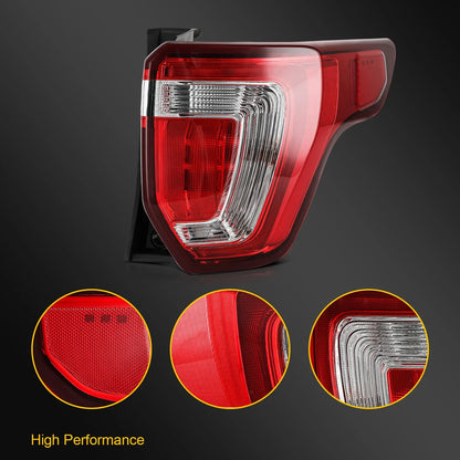 Taillight Assembly for Ford Explorer (2016–2019) Right Side Red