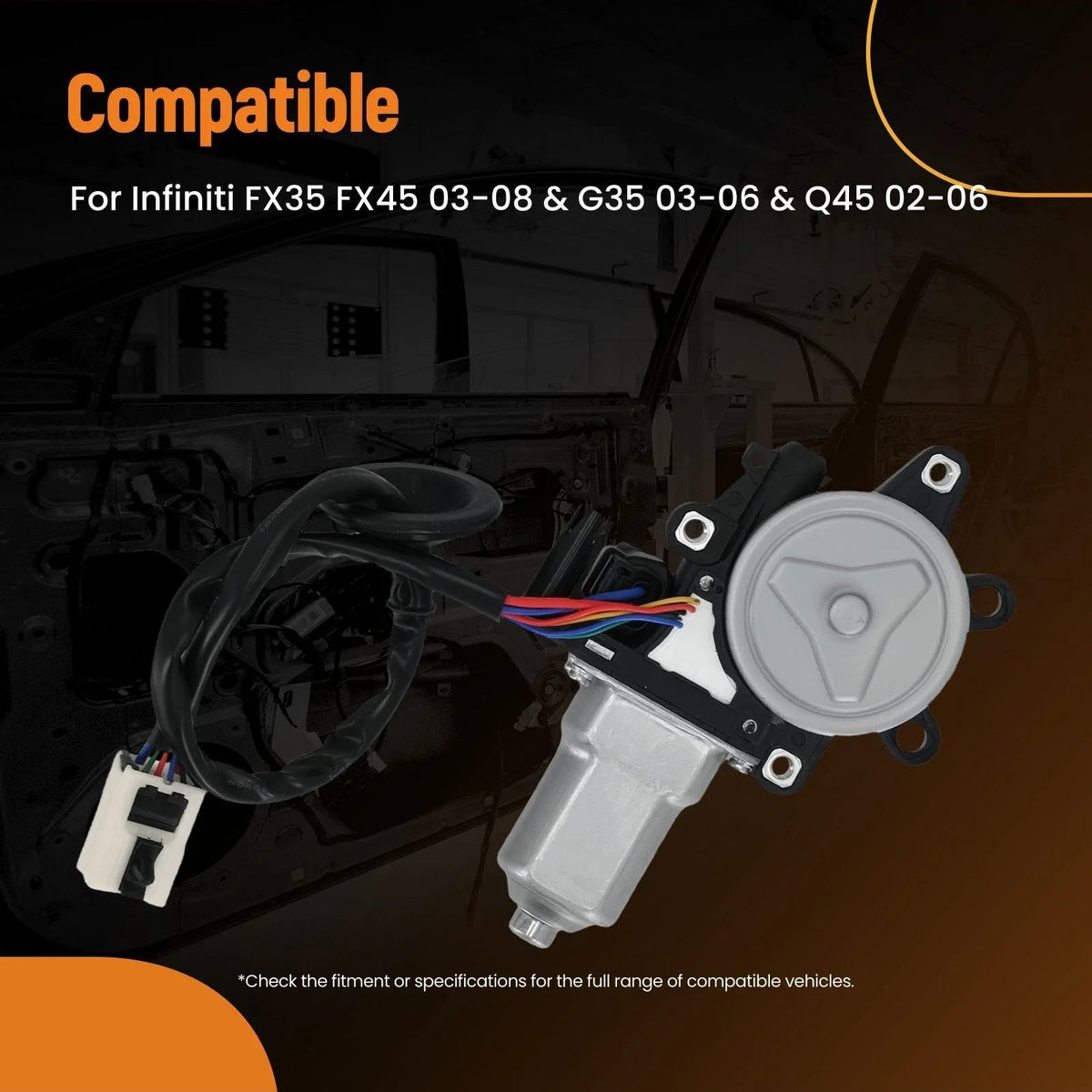 Electric Window Lift Motor for Infiniti FX35 FX45 G35 Q45 (2002–2008)