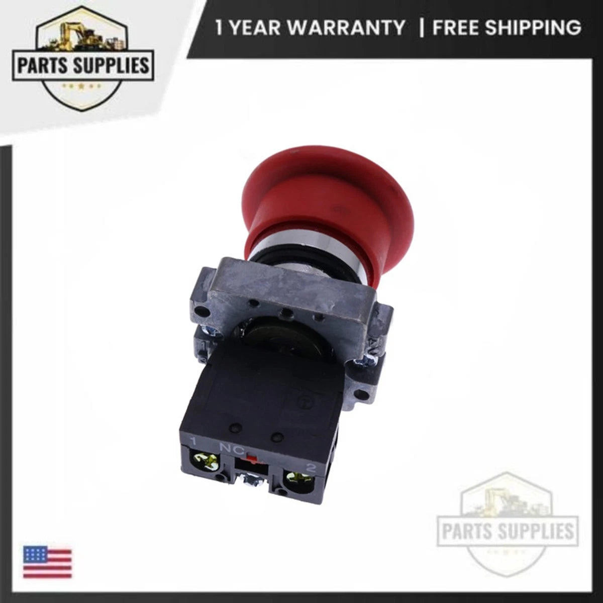 Emergency Stop Switch for Snorkel Upper Control Box Assembly