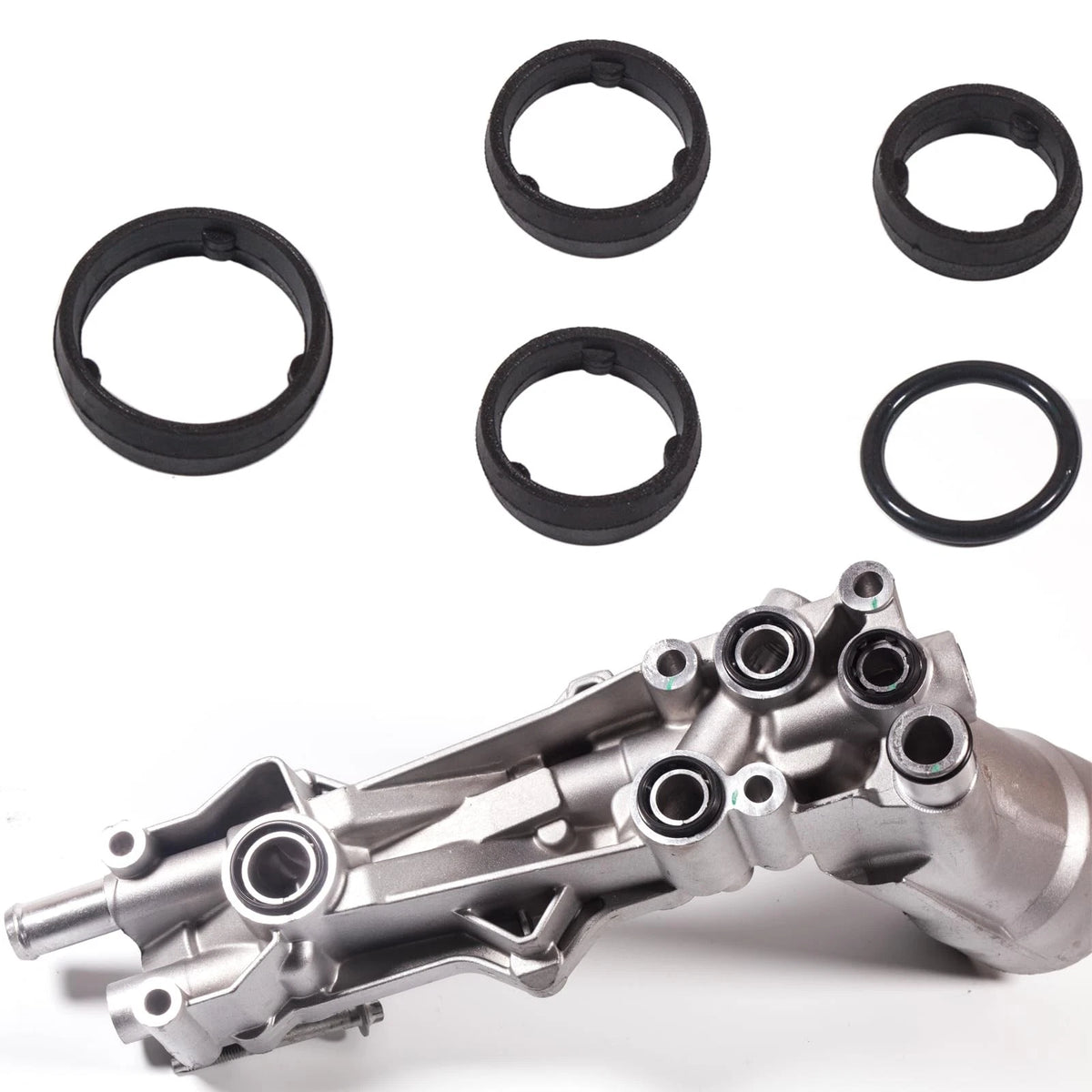 Set of 5 Engine Oil Filter Housing O Ring Seal Kit for