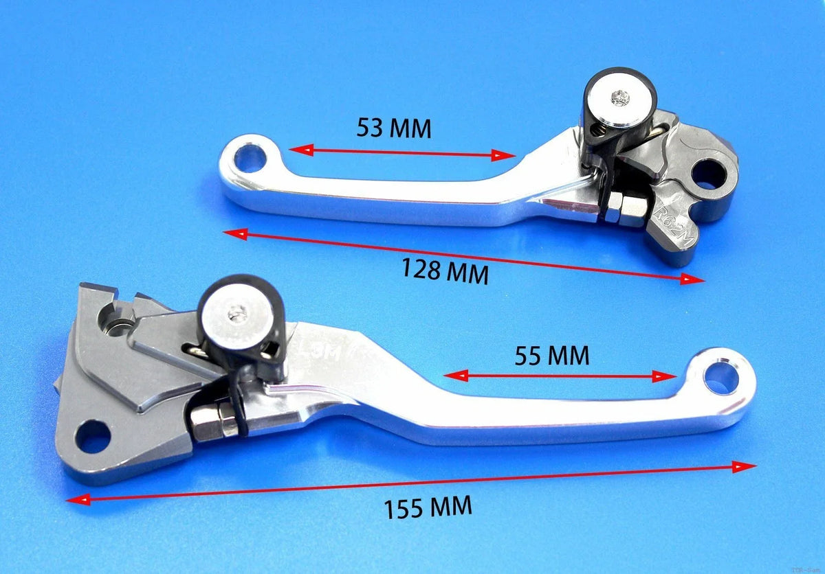 Pair of Silver CNC Brake Clutch Levers for Yamaha YZ80/85 (2015)