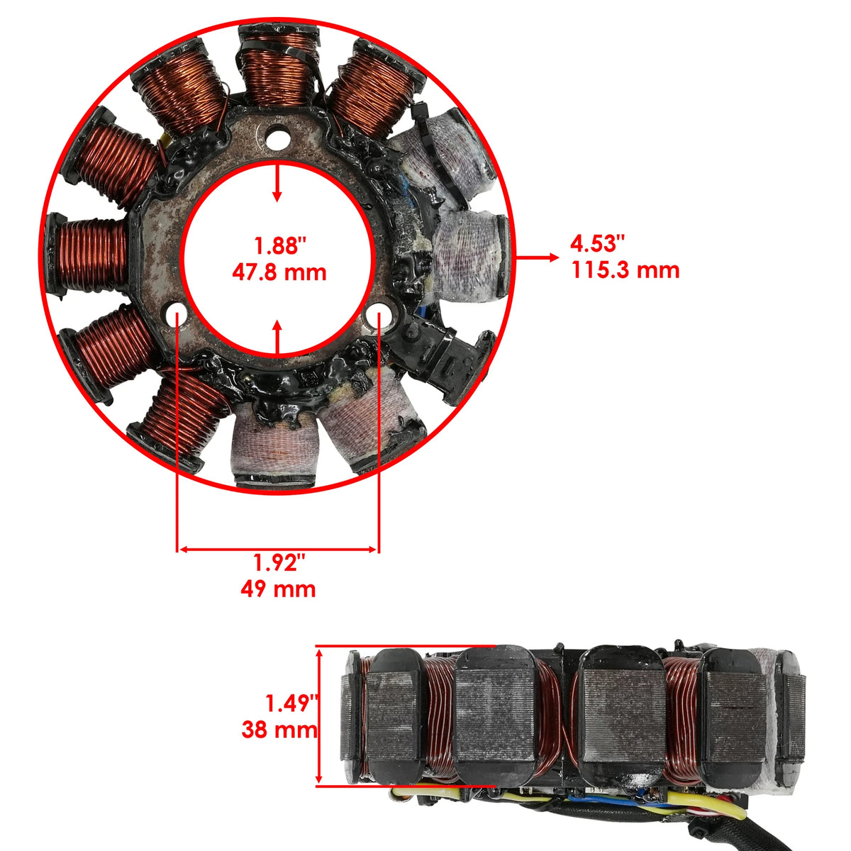 Stator for Arctic Cat ZL500 ZR500 EFI Pantera 600 (2001–2005) ST153