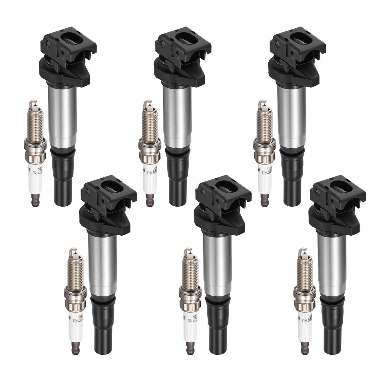 6X Ignition Coils & 6X Spark Plugs for Mini Cooper 1.6L L4 (2007–2015) UF598