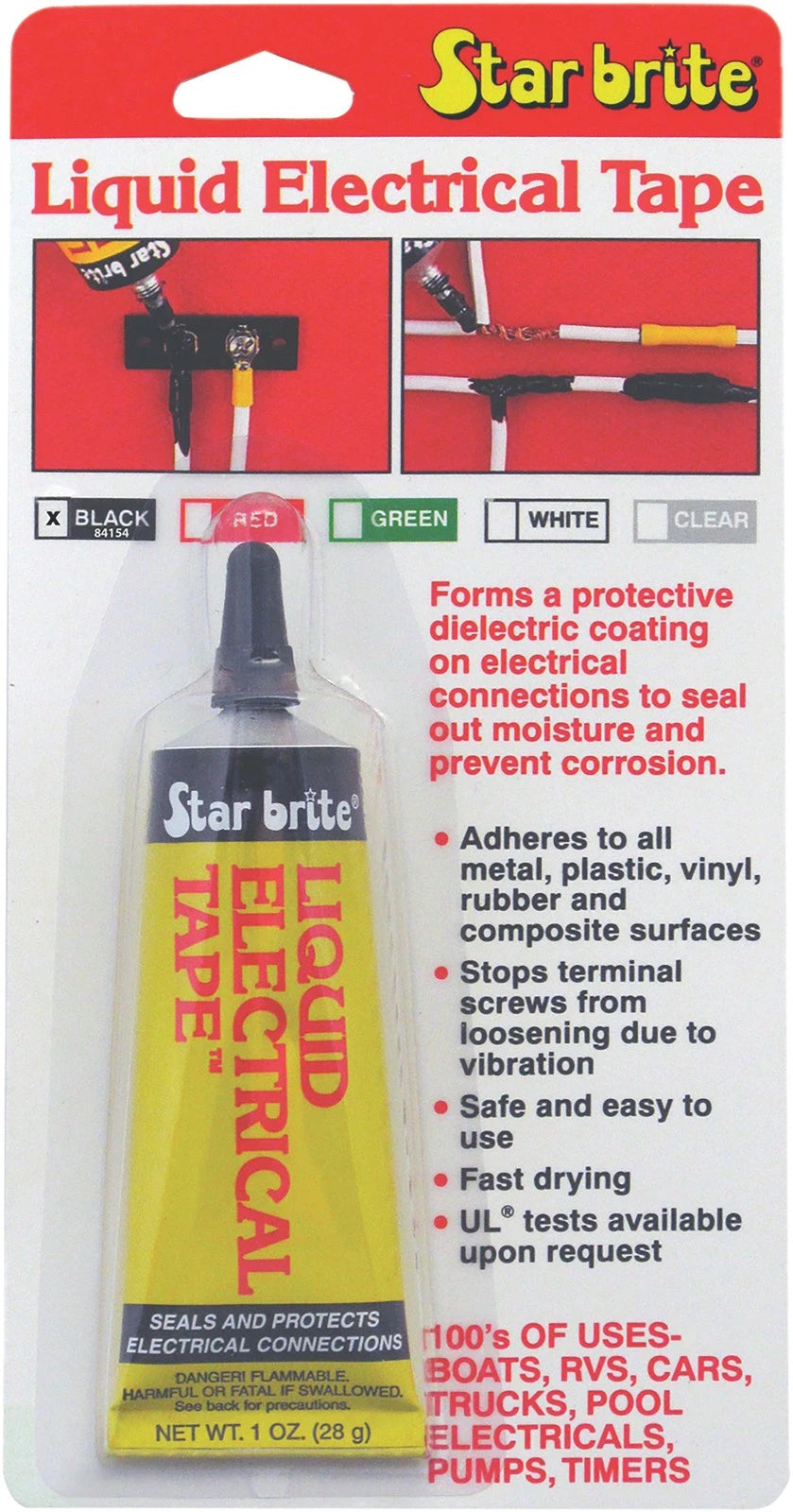 Liquid Electrical Tape 1 oz. Black for Automotive Use (84154)