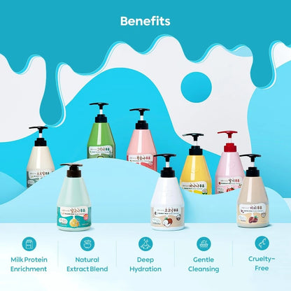 Oat Milk Body Wash for Korean Skin Care (19.75 Fl Oz)