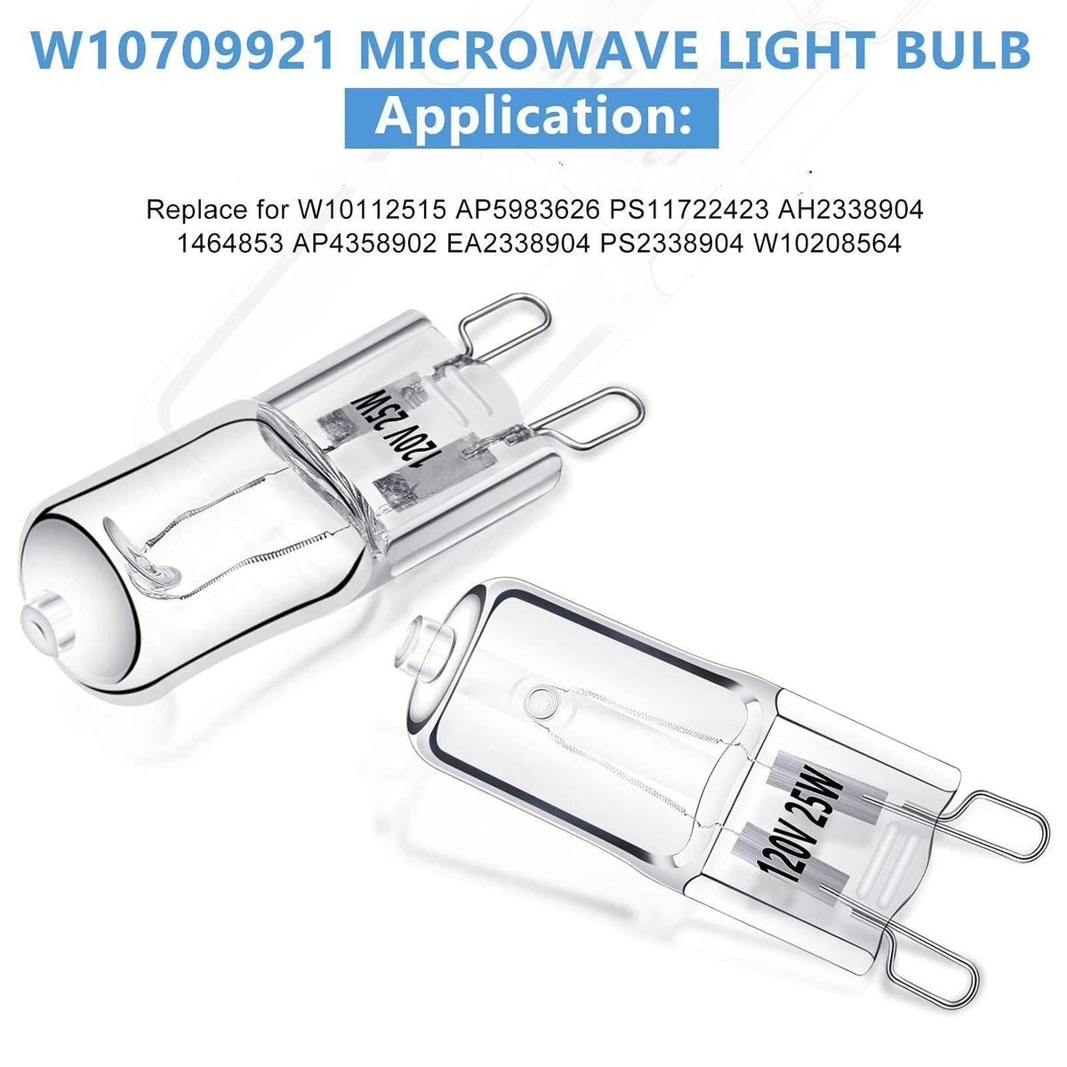 4X W10709921 Microwave Light for (Pack of 1)