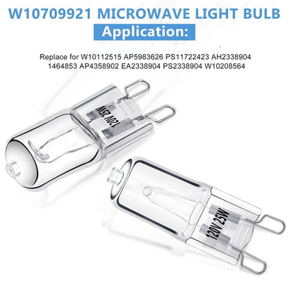 4X W10709921 Microwave Light for (Pack of 1)