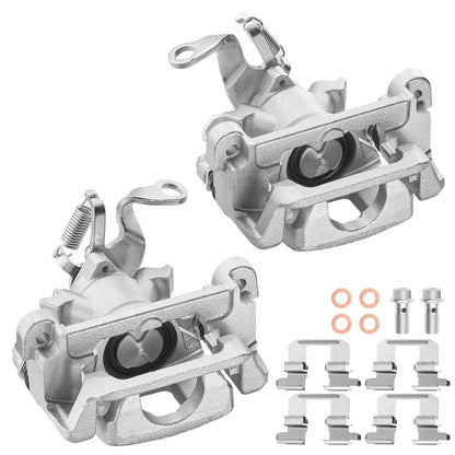 2 Rear Brake Calipers with Brackets for Mitsubishi RVR 2015-2018 (2.4L)