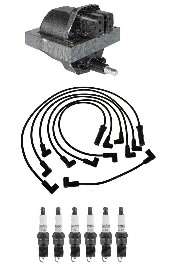Ignition Wires & Spark Plugs Kit for Chevy G30 4.3L V6 (1996)