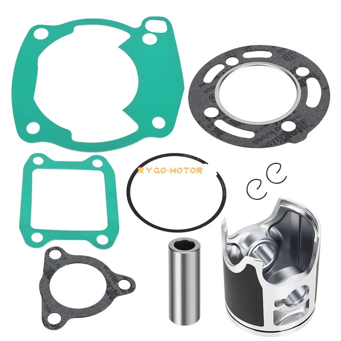 Top End Piston Kit w/ Ring Gaskets Size B 47mm for Honda CR80R (1986–1991)