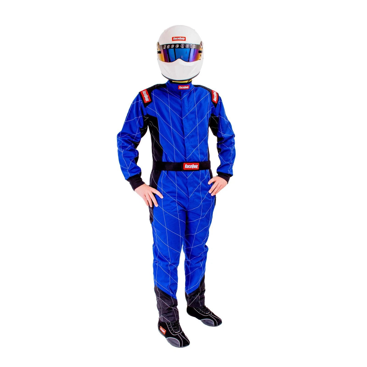 RaceQuip 130903RQP 130 Series Fire Suit SFI-1 for Racing (Black, M)