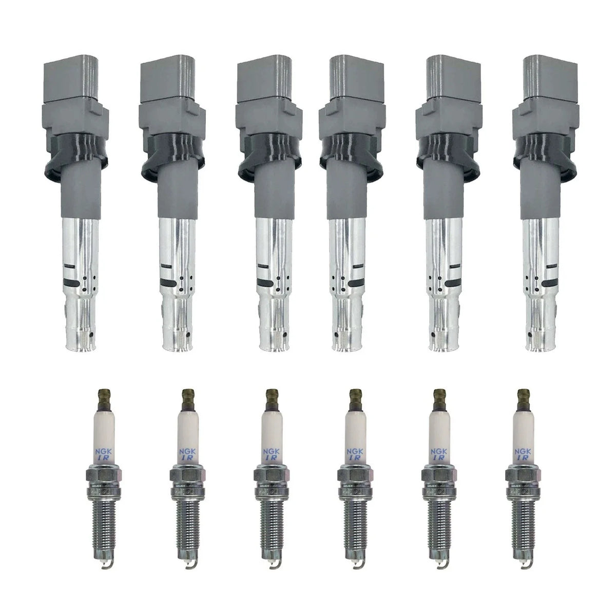 Set of 6 Ignition Coils & NGK Iridium Spark Plugs for Audi Porsche VW 3.6L V6