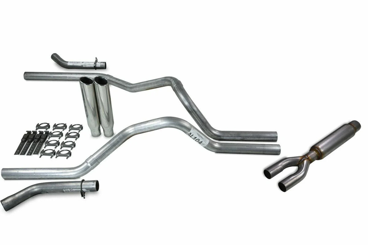 2.5" Dual Exhaust Kit for Ford F150 (2021–2025) Glasspack Corner Exit