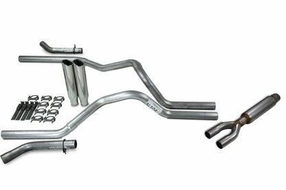 2.5" Dual Exhaust Kit for Ford F150 (2021–2025) Glasspack Corner Exit