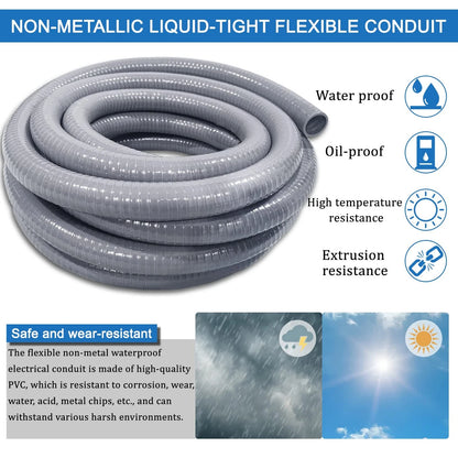 Set of 8 Connectors for Liquid-Tight Conduit 1/2IN (50 ft)