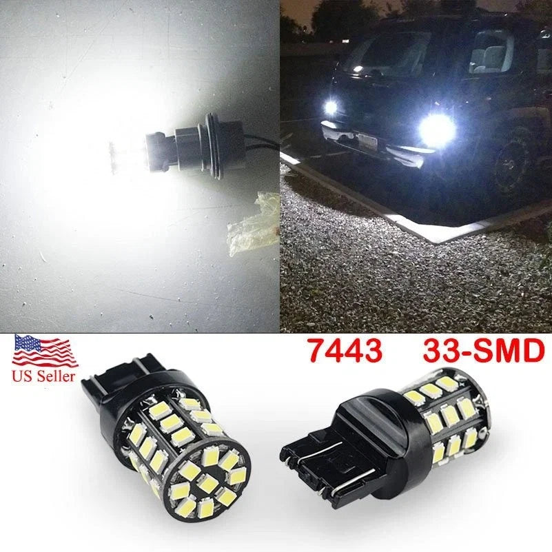 2X AUXITO 7443 LED Bulbs for Turn Signal Backup Reverse Light (T20 7440 7441)