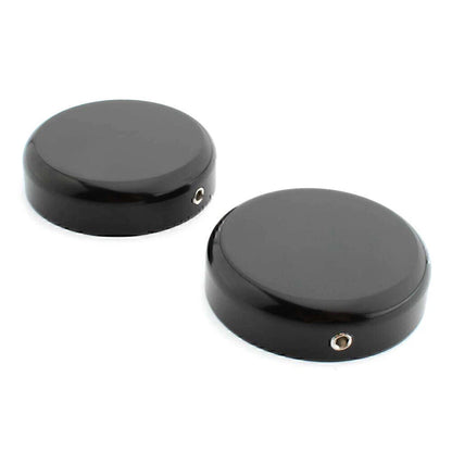 Gloss Black Upper Fork Caps for Harley Softail Street Bob (2018–2020)